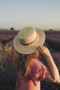 girl in the lavender fields