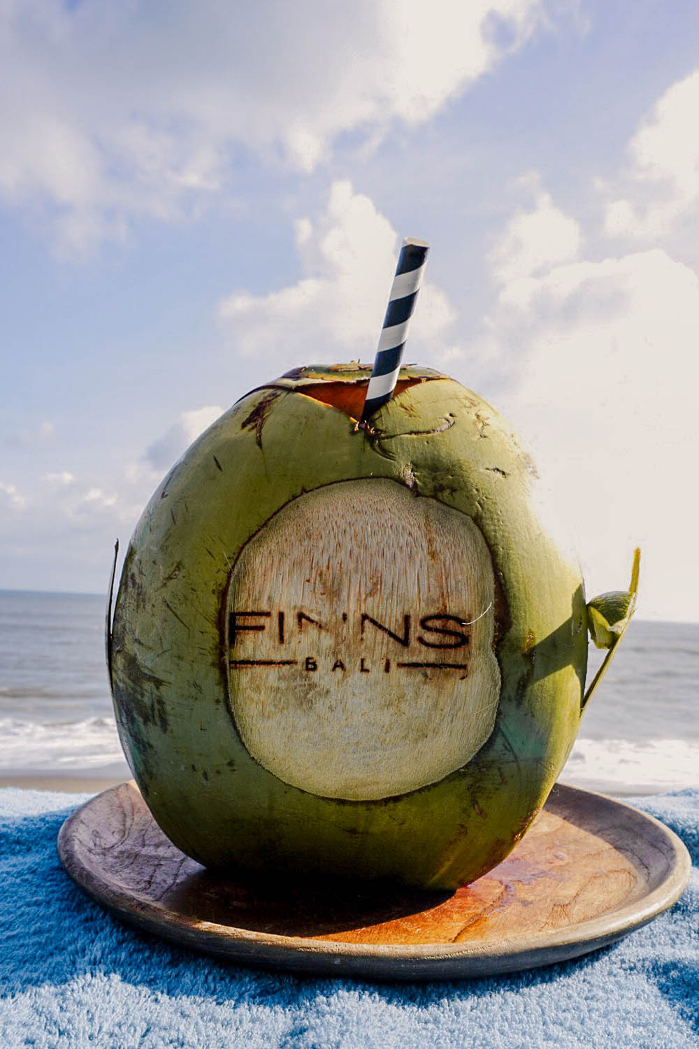 Coconut drink at the Finns in Changgu