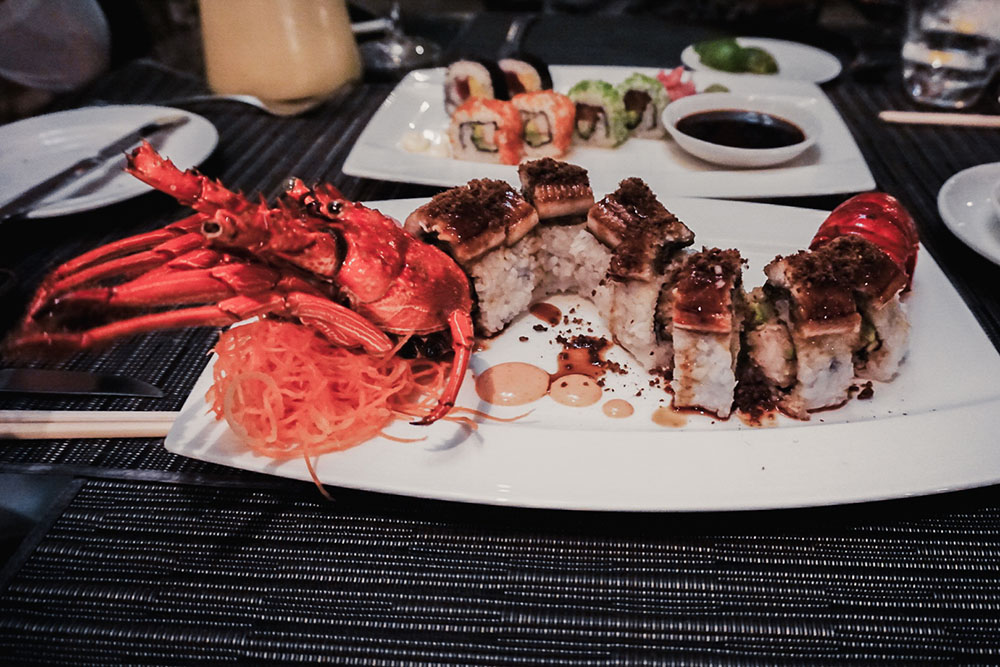 Lobster Sushi at Laguna Resort Bali