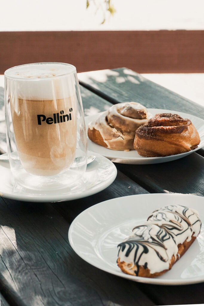 Eclairs and Pastries on a Table 