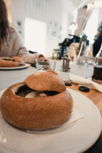 Warsaw Food Highlights - Soup in a Bread Bowl