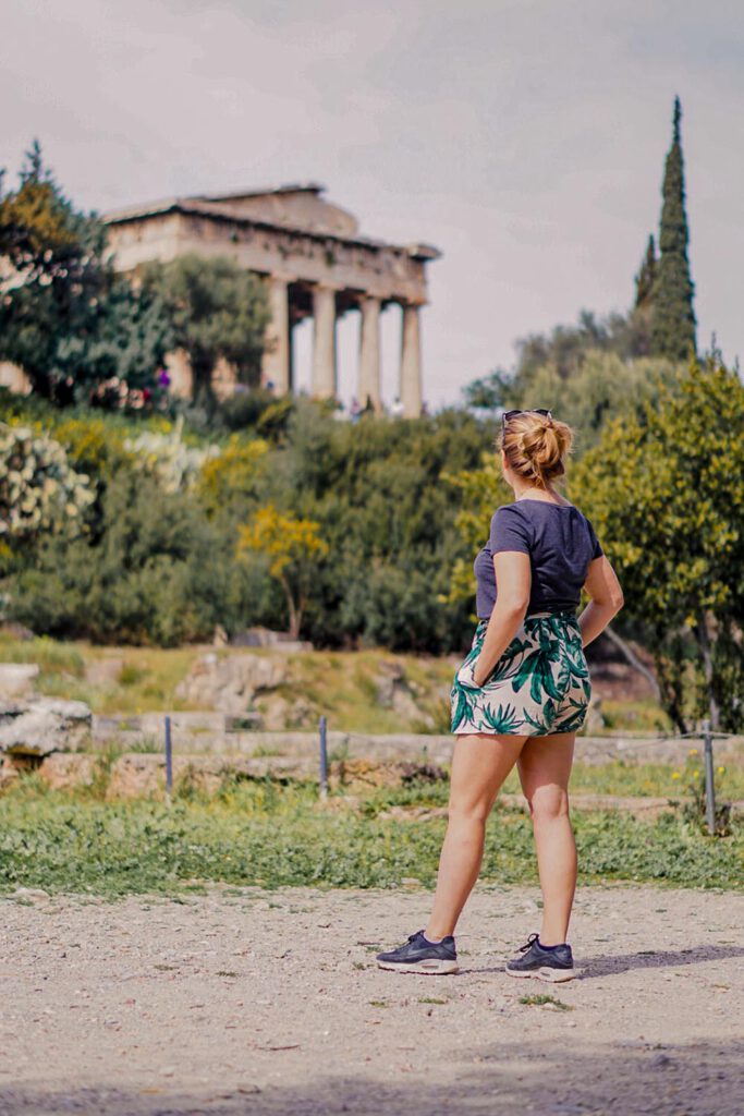 Athens Walking Tour - Temple of Hephaestus from a Distance