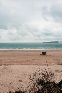 A Car on The Beach, Road Trip in South Wales - La Vie En Marine