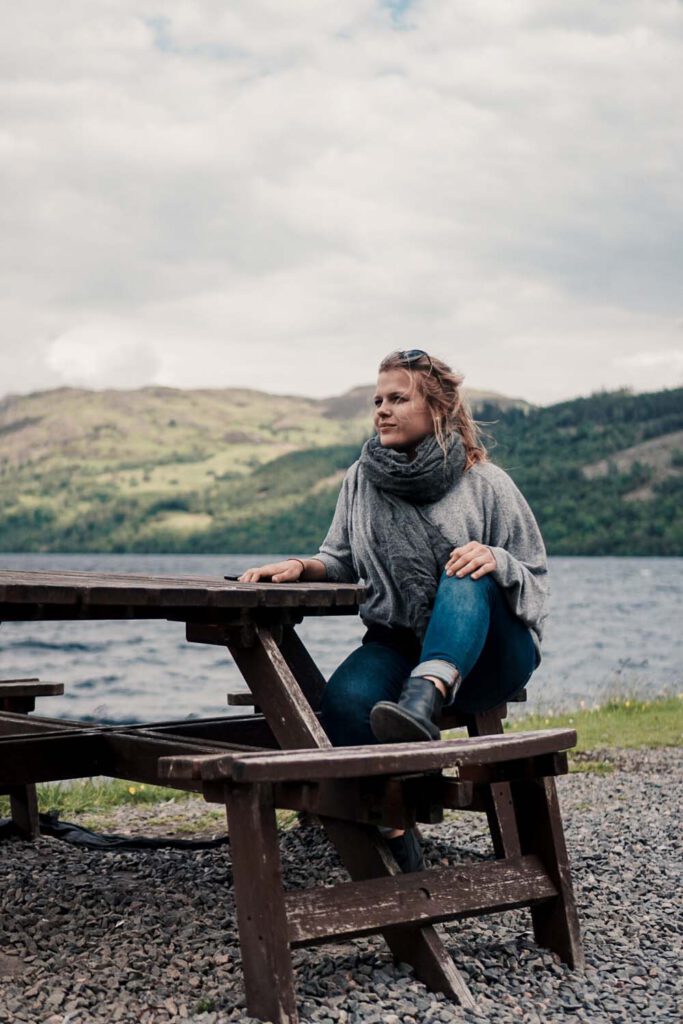 Visiting the Scottish Highlands - Sitting Next to Loch Ness