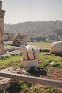 Hercules' fist in the Citadel of Amman, Jordan