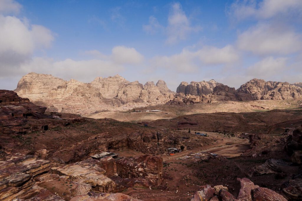 The vast desert of Petra, Wadi Musa