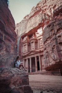in front of petra