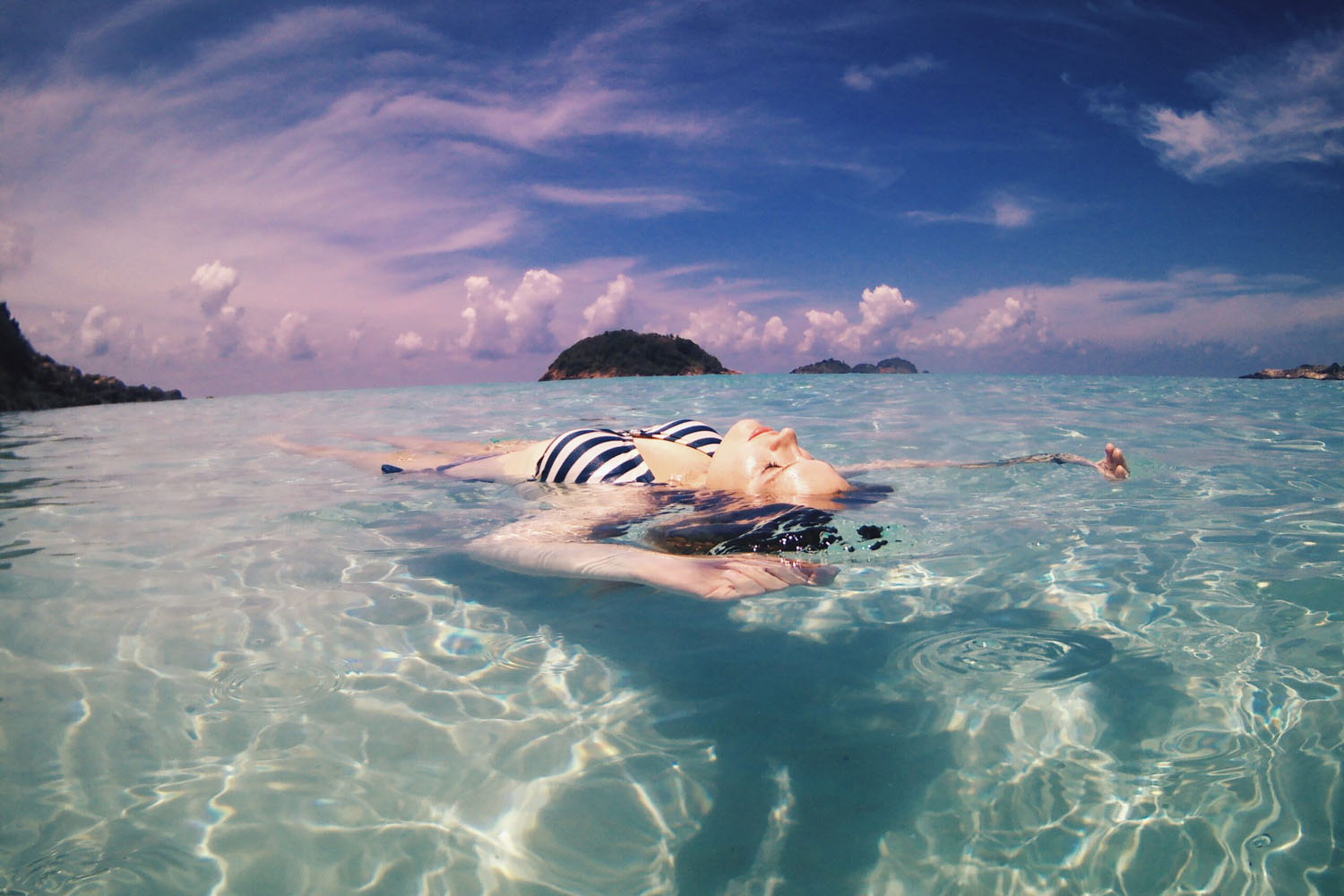 Floating in Redang Malaysia