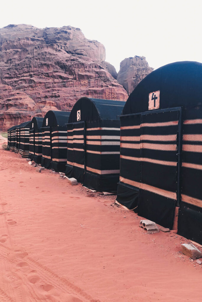 camping in wadi rum desert