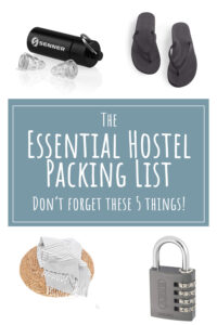 Essential Hostel Packing List - La Vie En Marine