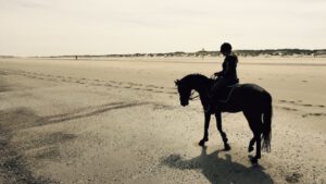 riding on the beach of Norderney