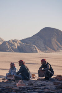 tea with the bedouins in wadi rum desert
