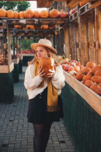 Girl with Pumpkins at Bauerngarten Benninghoven