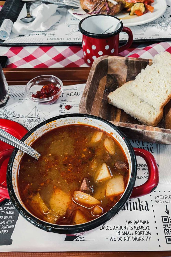 highlights of budapest - central market hall - goulash