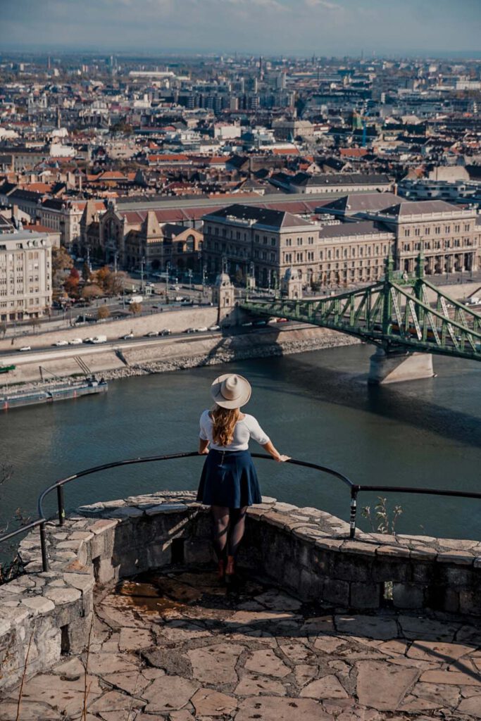 highlights of budapest - hike to gellert hill - liberty bridge