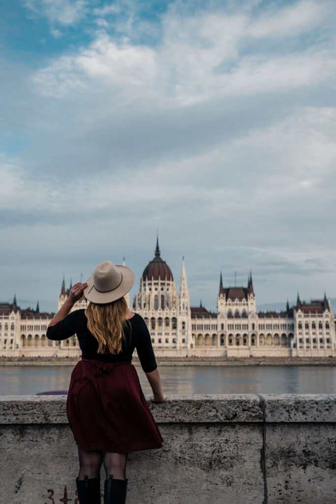 highlights of budapest - hungarian parliament from across