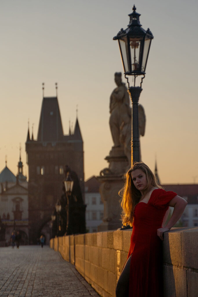 highlights of prague - charles bridge at dawn