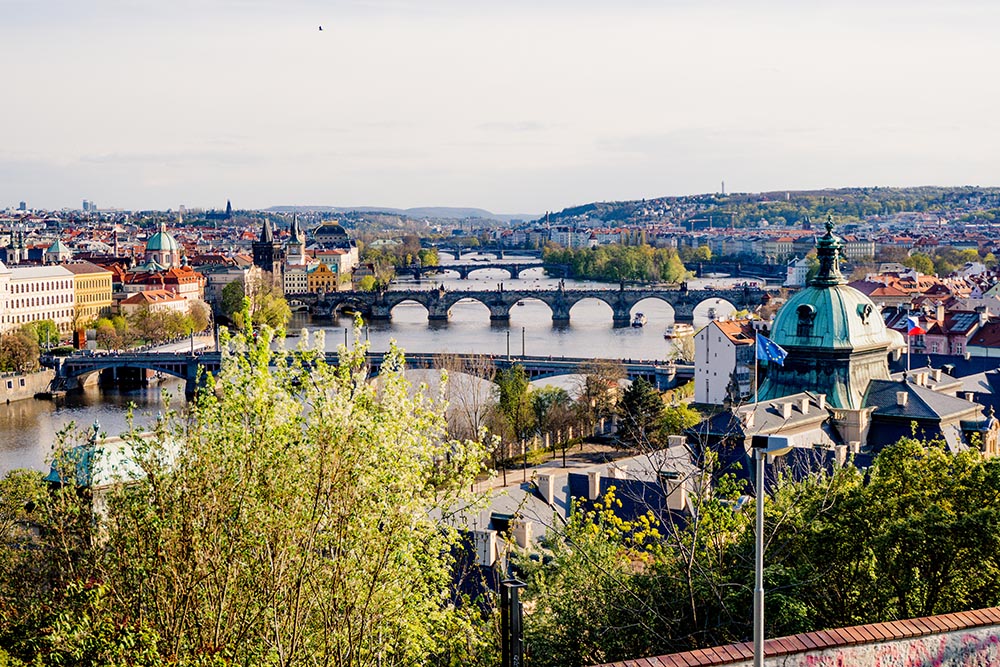 highlights of prague - viewpoint hanau pavillion