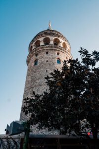 Galata Tower from below - Highlights of Istanbul