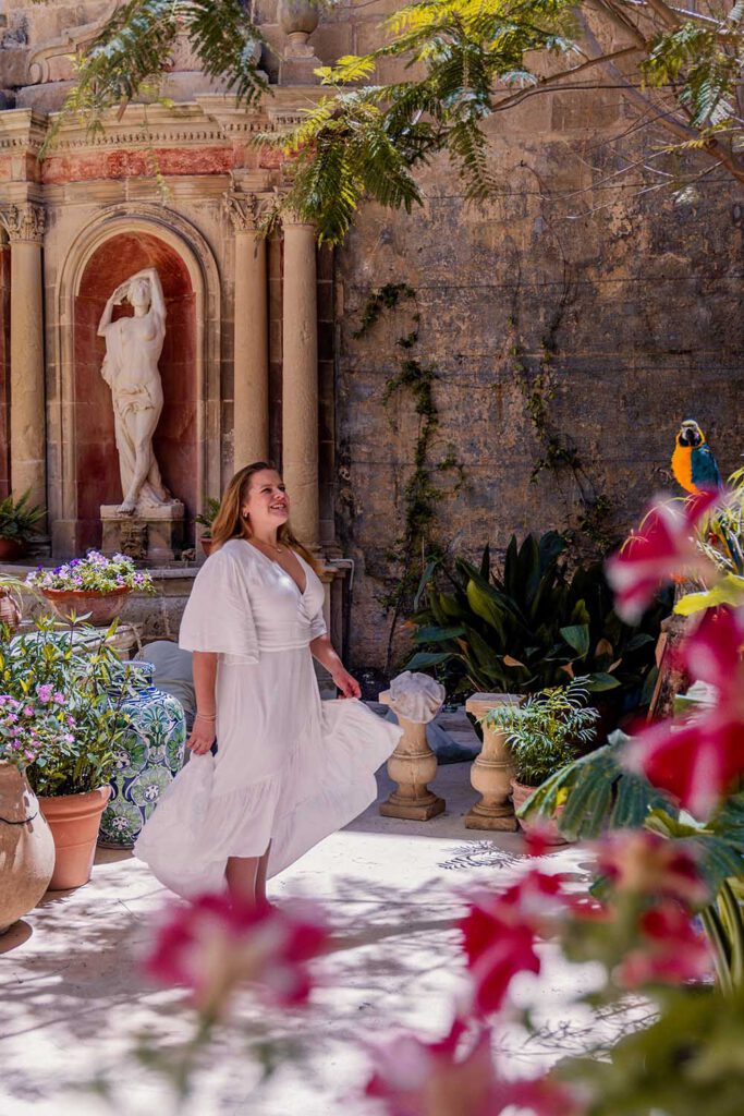 Casa Rocca Piccola is one of the best places in Malta. In its lovely courtyard you will find art, flowers and even a parrot! 