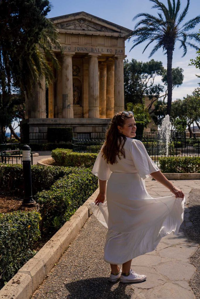 Lower Barraca Gardens in Valletta - Malta Travel Itinerary