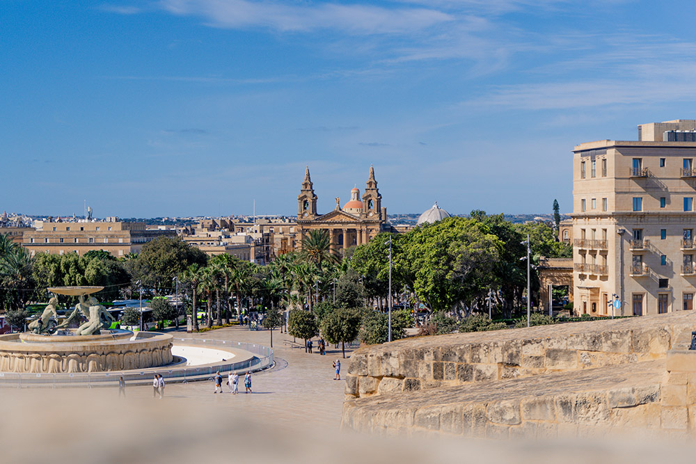 View from St. John's Bastion, Valletta - Malta Travel Itinerary