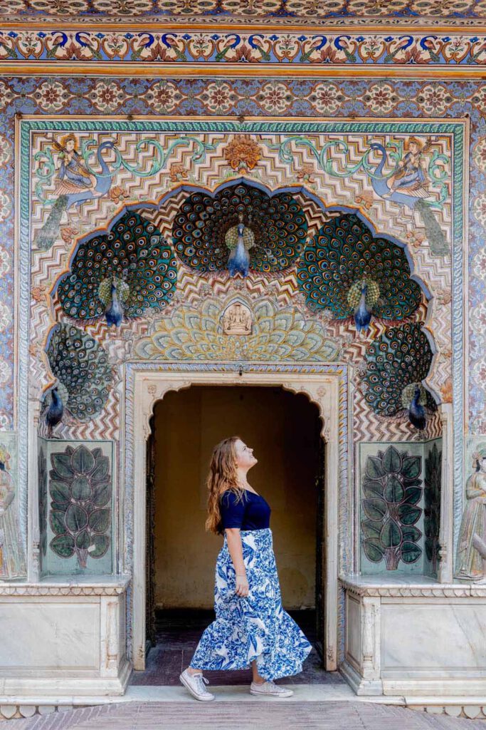 Gate at Jaipur City Palace - India Itinerary