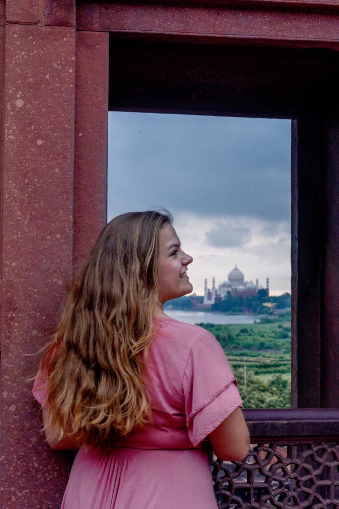 View of the Taj Mahal from the Red Fort in Agra - India Itinerary