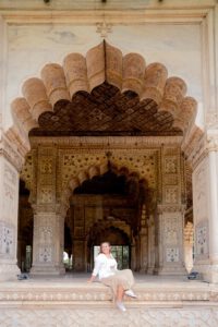 Courtyards of the Red Fort in Delhi - One Day in New Delhi