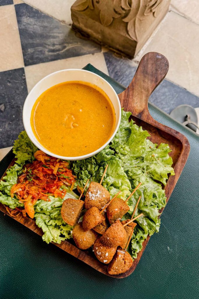 Snacks at the Alsisar Haveli Heritage Hotel - Jaipur Itinerary